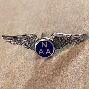 Vintage NAA LGB STERLING LAPEL PIN